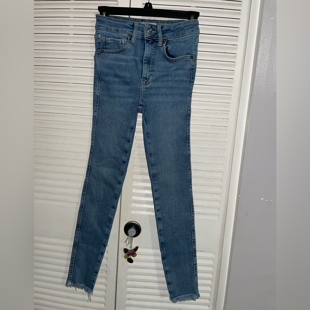 Free People We The Free Twenty Five Skinny Jeans Size 1/25 Junior’s Blue